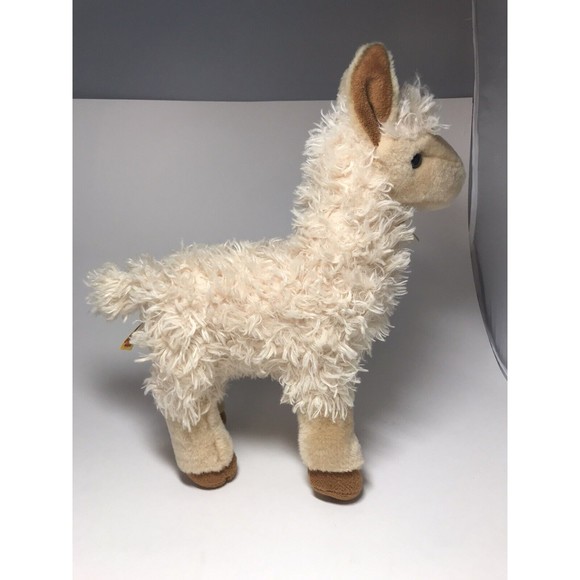 Baby Llama Plush Miyoni by Aurora Stuffed Animal 10” Alpaca Tan - Picture 9 of 12
